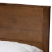 Baxton Studio Catalina Modern Classic Mission Style Brown-Finished Wood Full Platform Bed - BSOHT1702-Walnut Brown-Full