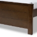 Baxton Studio Catalina Modern Classic Mission Style Brown-Finished Wood Full Platform Bed - BSOHT1702-Walnut Brown-Full