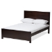 Baxton Studio Catalina Modern Classic Mission Style Dark Brown-Finished Wood Full Platform Bed
