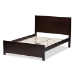 Baxton Studio Catalina Modern Classic Mission Style Dark Brown-Finished Wood Full Platform Bed - BSOHT1702-Espresso Brown-Full