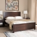 Baxton Studio Catalina Modern Classic Mission Style Dark Brown-Finished Wood Full Platform Bed - BSOHT1702-Espresso Brown-Full