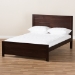 Baxton Studio Catalina Modern Classic Mission Style Dark Brown-Finished Wood Full Platform Bed - BSOHT1702-Espresso Brown-Full
