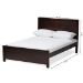 Baxton Studio Catalina Modern Classic Mission Style Dark Brown-Finished Wood Full Platform Bed - BSOHT1702-Espresso Brown-Full