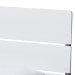 Baxton Studio Nereida Modern Classic Mission Style White and Dark Grey-Finished Wood Twin Platform Bed - BSOHT1703-White/Grey-Twin
