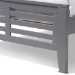 Baxton Studio Sedona Modern Classic Mission Style Grey-Finished Wood Twin Platform Bed - BSOHT1704-Grey-Twin