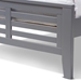 Baxton Studio Sedona Modern Classic Mission Style Grey-Finished Wood Twin Platform Bed - BSOHT1704-Grey-Twin