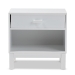 Baxton Studio Deirdre Modern and Contemporary White Wood 1-Drawer Nightstand - BSOHNS01-White-NS