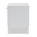 Baxton Studio Deirdre Modern and Contemporary White Wood 1-Drawer Nightstand - BSOHNS01-White-NS