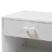 Baxton Studio Deirdre Modern and Contemporary White Wood 1-Drawer Nightstand - BSOHNS01-White-NS