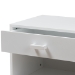 Baxton Studio Deirdre Modern and Contemporary White Wood 1-Drawer Nightstand - BSOHNS01-White-NS