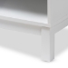 Baxton Studio Deirdre Modern and Contemporary White Wood 1-Drawer Nightstand - BSOHNS01-White-NS