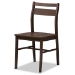 Baxton Studio Lovy Modern and Contemporary Walnut-Finished 5-Piece Dining Set - BSOLovy Dining Set