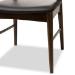 Baxton Studio Winton Mid-Century Modern Walnut Wood Dining Chair Set of 2 - BSORT514-CHR