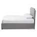 Baxton Studio Aubrianne Modern and Contemporary Grey Fabric Upholstered Queen Storage Bed - BSOWA8024-Gray-Queen