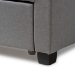 Baxton Studio Aubrianne Modern and Contemporary Grey Fabric Upholstered Queen Storage Bed - BSOWA8024-Gray-Queen