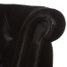 Baxton Studio Flax Victorian Style Contemporary Black Velvet Fabric Upholstered 2-seater Loveseat - BSOWS-GK756-Black-LS