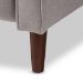 Baxton Studio Mathias Mid-century Modern Light Grey Fabric Upholstered Lounge Chair - BSO1705-Light Gray