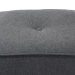 Baxton Studio Corinne Modern and Contemporary Dark Grey Fabric Upholstered Ottoman - BSO1709-Gray