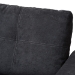 Baxton Studio Lianna Modern and Contemporary Dark Grey Fabric Upholstered Sectional Sofa - BSOR8068-Dark Grey-Rev-SF
