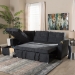 Baxton Studio Lianna Modern and Contemporary Dark Grey Fabric Upholstered Sectional Sofa - BSOR8068-Dark Grey-Rev-SF