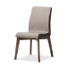 Baxton Studio Kimberly Mid-Century Modern Beige and Brown Fabric 5-Piece Dining Set - BSOKimberly-Brown-5PC Dining Set