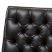 Baxton Studio Annetha Mid-Century Modern Black Faux Leather Upholstered Walnut Finished Wood Chair And Ottoman Set - BSOBBT5272-Pine Black Set