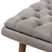 Baxton Studio Annetha Mid-Century Modern Grey Fabric Upholstered Walnut Finished Wood Chair And Ottoman Set - BSOBBT5272-Grey Set
