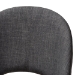 Baxton Studio Wesley Mid-Century Modern Dark Grey Fabric Upholstered Walnut Finished Wood Dining Chair (Set of 2) - BSOWesley-Dark Grey-DC
