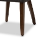 Baxton Studio Wesley Mid-Century Modern Dark Grey Fabric Upholstered Walnut Finished Wood Dining Chair (Set of 2) - BSOWesley-Dark Grey-DC