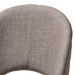 Baxton Studio Wesley Mid-Century Modern Light Grey Fabric Upholstered Walnut Finished Wood Dining Chair (Set of 2) - BSOWesley-Light Grey-DC
