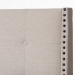 Baxton Studio Georgette Modern and Contemporary Light Beige Fabric Upholstered King Size Bed - BSOCF8957-Light Beige-King