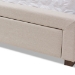 Baxton Studio Aurelie Modern and Contemporary Light Beige Fabric Upholstered Queen Size Storage Bed - BSOCF8622-D-Light Beige-Queen