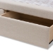 Baxton Studio Aurelie Modern and Contemporary Light Beige Fabric Upholstered Queen Size Storage Bed - BSOCF8622-D-Light Beige-Queen