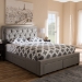Baxton Studio Aurelie Modern and Contemporary Light Grey Fabric Upholstered King Size Storage Bed - BSOCF8622-D-Light Grey-King
