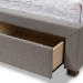 Baxton Studio Aurelie Modern and Contemporary Light Grey Fabric Upholstered King Size Storage Bed - BSOCF8622-D-Light Grey-King