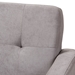 Baxton Studio Carina Mid-Century Modern Light Grey Fabric Upholstered 3-Piece Living Room Set - BSOR2017-Grey-3PC-Set