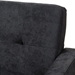 Baxton Studio Carina Mid-Century Modern Dark Grey Fabric Upholstered 3-Piece Living Room Set - BSOR2017-Dark Grey-3PC-Set