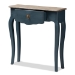 Baxton Studio Mazarine Classic and Provincial Blue Spruce Finished Console Table - BSOCES11-Blue Spruce-ST