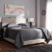 Baxton Studio Vivienne Modern and Contemporary Light Beige Fabric Upholstered Full Size Bed - BSOCF8747-P-Light Beige-Full