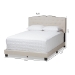 Baxton Studio Vivienne Modern and Contemporary Light Beige Fabric Upholstered Full Size Bed - BSOCF8747-P-Light Beige-Full