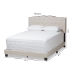 Baxton Studio Vivienne Modern and Contemporary Light Beige Fabric Upholstered Full Size Bed - BSOCF8747-P-Light Beige-Full
