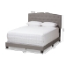 Baxton Studio Vivienne Modern and Contemporary Light Grey Fabric Upholstered Full Size Bed - BSOCF8747-P-Light Grey-Full