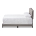 Baxton Studio Vivienne Modern and Contemporary Light Grey Fabric Upholstered Full Size Bed - BSOCF8747-P-Light Grey-Full