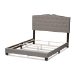 Baxton Studio Vivienne Modern and Contemporary Light Grey Fabric Upholstered Full Size Bed - BSOCF8747-P-Light Grey-Full