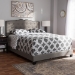 Baxton Studio Vivienne Modern and Contemporary Light Grey Fabric Upholstered Full Size Bed - BSOCF8747-P-Light Grey-Full