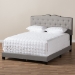 Baxton Studio Vivienne Modern and Contemporary Light Grey Fabric Upholstered Full Size Bed - BSOCF8747-P-Light Grey-Full