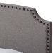 Baxton Studio Odette Modern and Contemporary Light Grey Fabric Upholstered Full Size Bed - BSOCF8747-S-Light Grey-Full