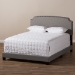 Baxton Studio Odette Modern and Contemporary Light Grey Fabric Upholstered Full Size Bed - BSOCF8747-S-Light Grey-Full