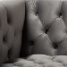Baxton Studio Zanetta Luxe and Glamour Grey Velvet Upholstered Gold Finished Lounge Chair - BSOTSF-7723-Grey/Gold
