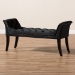 Baxton Studio Chandelle Luxe and Contemporary Black Velvet Upholstered Bench - BSOWS-5809-Black-Bench